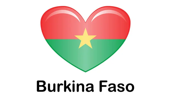 Burkina Faso vlag, officiële kleuren en proportie correct. Nat — Stockvector