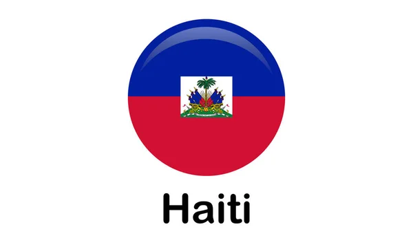 Haitská vlajka a dříve nazývaná Hayti je země — Stockový vektor