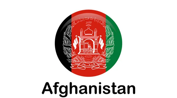 Afganistan bayrağı. Doğru boyutlar, orantılı elementler — Stok Vektör