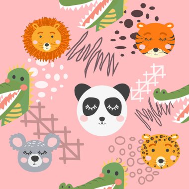 Sevimli hayvan yüzlü, kusursuz çocuksu bir şekil. Yaratıcı hemşire