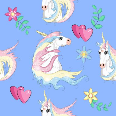 Kusursuz desenli, modaya uygun çizgi film yamaları. Tek boynuzlu atlar, gökkuşakları