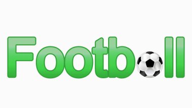 Futbol sözcüğünün çok şık bir tasviri. Gr