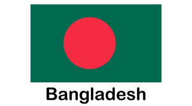 Bangladeş bayrağı, resmi renkler ve doğru orantı. Natio