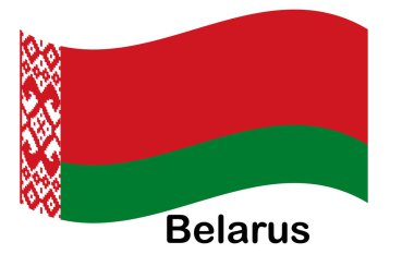 Beyaz Rusya bayrağı. Orijinal ve basit Belarus bayrağı