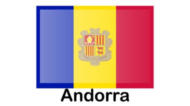Andorra bayrağı, Andorra Prensliği. Ödül için şablon