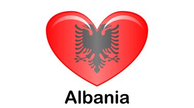 Arnavutluk ulusal bayrağı, resmi renkler ve doğru orantı.