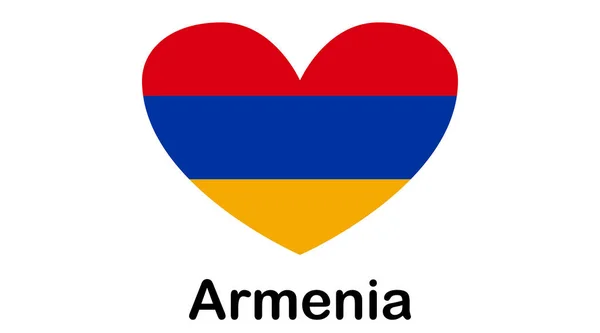 National flag of Armenia in the original colours and proportions — Stock vektor