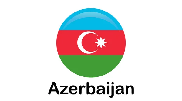 Прапор Азербайджану. Приклад. Колір і розмір оріга. — стоковий вектор
