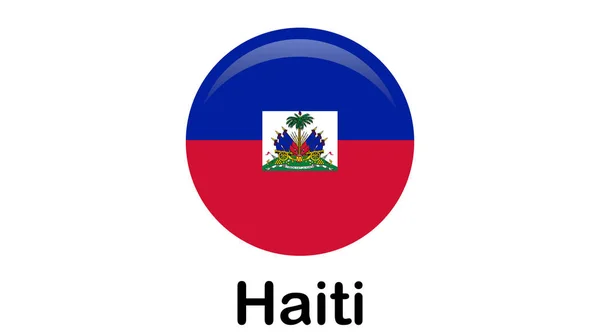 Bandera de la República de Haití y anteriormente llamado Hayti es un país — Vector de stock