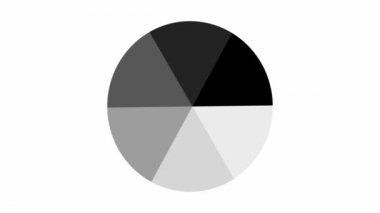 circle of grey and black colors moving isolated on white
