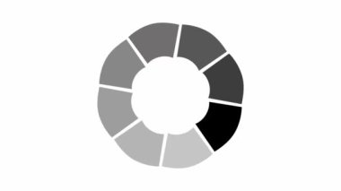 Yükleme sembolünün sürekli çizgi çiziminin canlandırması