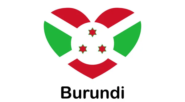 Resmi renkleri ve doğru orantılı olarak izole özgün ve basit Burundi bayrağı — Stok Vektör