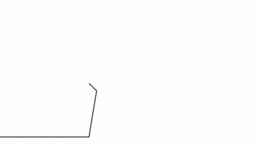 başlat, aralıksız tek çizgi çizim tasarımı