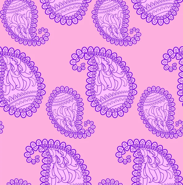 Paisley Patrón Basado Figura Textil Tradicional Pepino Turco Paisley Estilo — Vector de stock