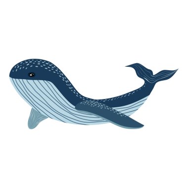 Balinaların çizimi. Deniz memelileriyle dolu güzel bir poster. Deniz hayvanlı kart.