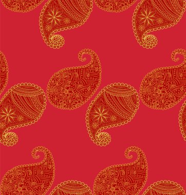 Kızılderili süsüsüyle kırmızı, pürüzsüz desen. Türk salatalığı.