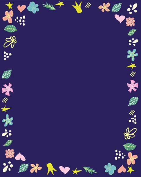 Μπάνερ Κάλεσε Floral Frame Template Πρόσκληση Γάμου Βοτανικό Σχεδιασμό Διακοσμητικό — Διανυσματικό Αρχείο