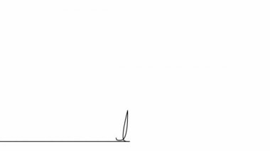 Self drawing simple animation of single continuous one line drawing female, back, beautiful, beauty, model, isolated