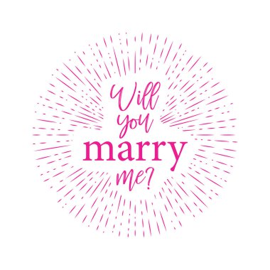 lşık ışınları ile Evlen ME retro etiketinin tipografik çizimi. harf kompozisyonu.