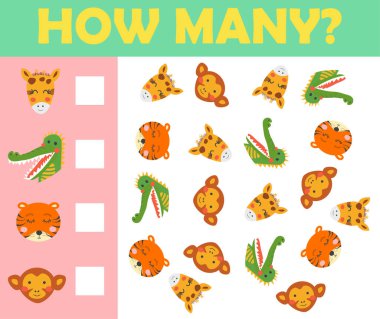 Anaokulu Çocukları için Eğitim Çizgi Filmi Sayma Oyunu