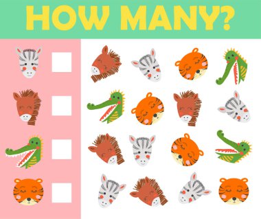 Anaokulu Çocukları için Eğitim Çizgi Filmi Sayma Oyunu