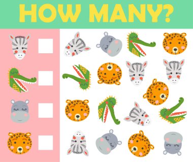 Çocuk kitapları için. Sayıyorum. Anaokulu çocukları için oyun. Eğitici bir matematik oyunu. Çocuklar için eğitici bir oyun.