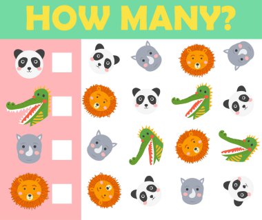 Çocuk kitapları için. Sayıyorum. Anaokulu çocukları için oyun. Eğitici bir matematik oyunu. Çocuklar için eğitici bir oyun.