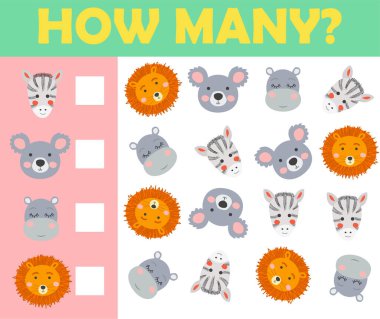 Çocuk kitapları için. Sayıyorum. Anaokulu çocukları için oyun. Eğitici bir matematik oyunu. Çocuklar için eğitici bir oyun.