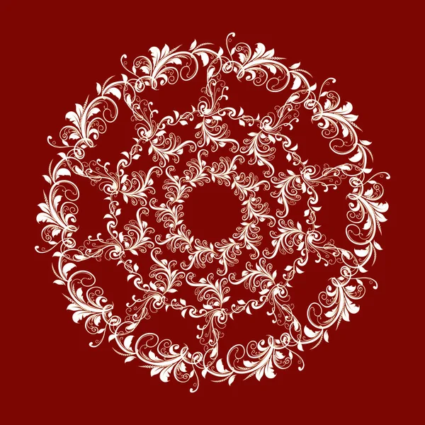 Beautiful circular pattern of floral — Stock Vector