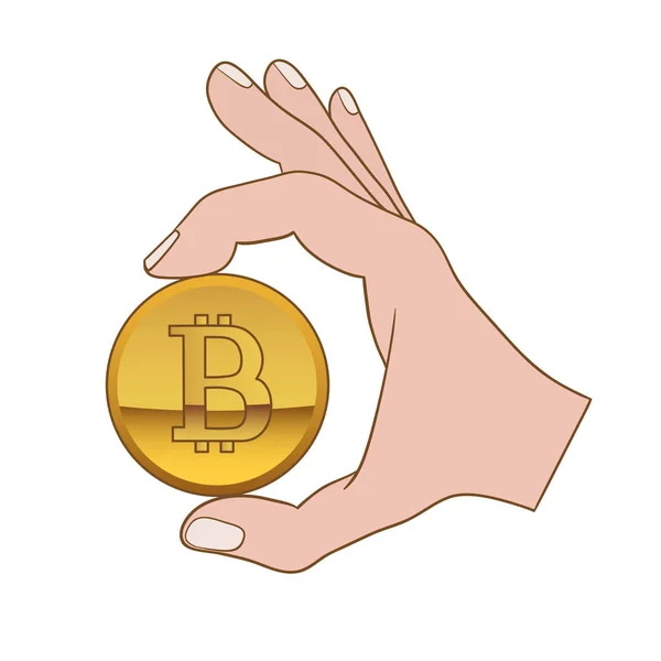 이것은 Bitcoin와 — 스톡 벡터