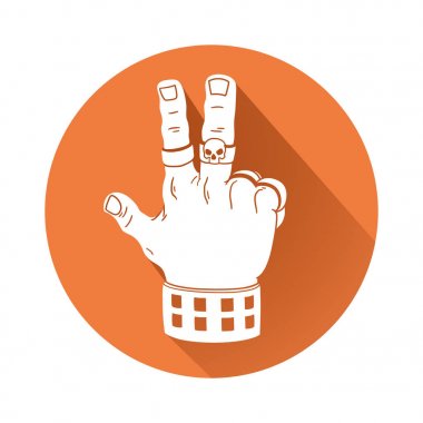 Bu bir el Rock jest olarak gösteren bir örnek bulunmaktadır