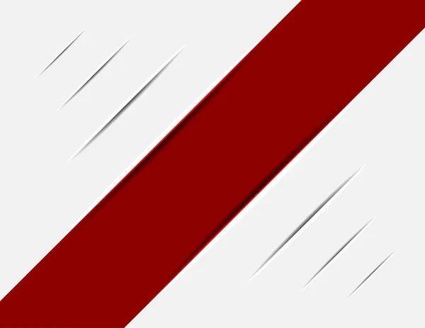 Червоний смугастий на білий трасування — стоковий вектор