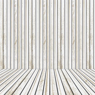 Beyaz ahşap sahne reklam için