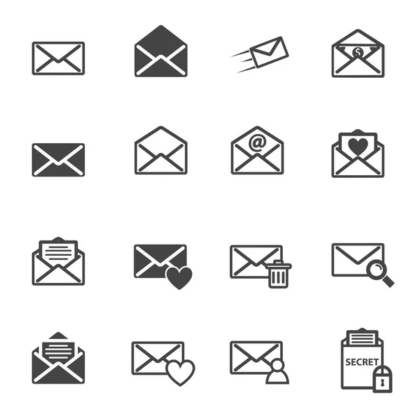 Brief Mail Vector Illustratie Pictogram Envelop — Stockvector