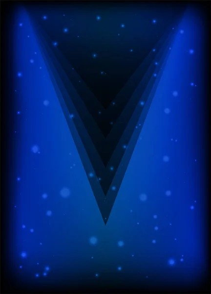 Cartaz azul fundo abstrato — Vetor de Stock