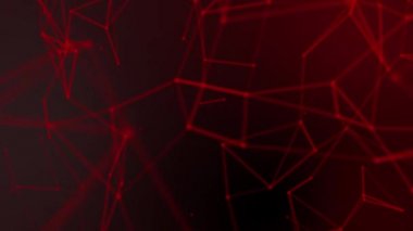 Koyu kırmızı zemin üzerinde pleksus tıbbi molekülleri