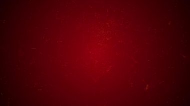 Mutlu Çin Yeni Yılı Öküz yılı. Kırmızı ve siluet öküz gölgesi arkaplanındaki Parlak Çin tarzı yazı tipi. Ay yeni yılı kutlamaları 2021. Zodiac öküzü. 4k görüntü hareket parçacığı Vfx