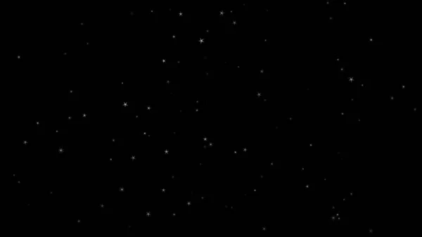하늘에서 떨어지는 별. 스타더스트 고립된 검은 배경 — 스톡 사진