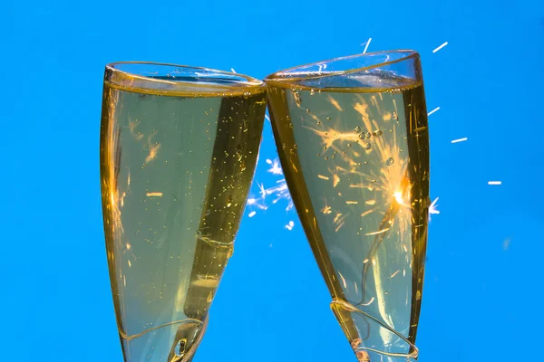 Goldener Sekt — Stockfoto