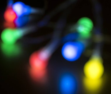 Grafik için farklı renkte ışıklarla bokeh etkisi .