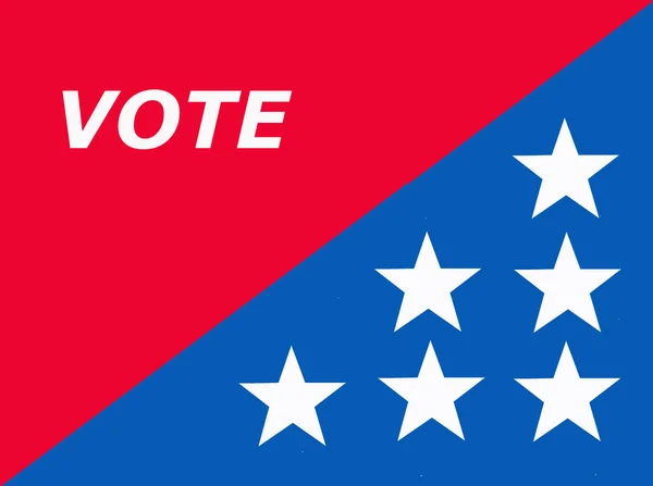 Illustration with patriotic colors shows the importance of voting — Stock Photo, Image