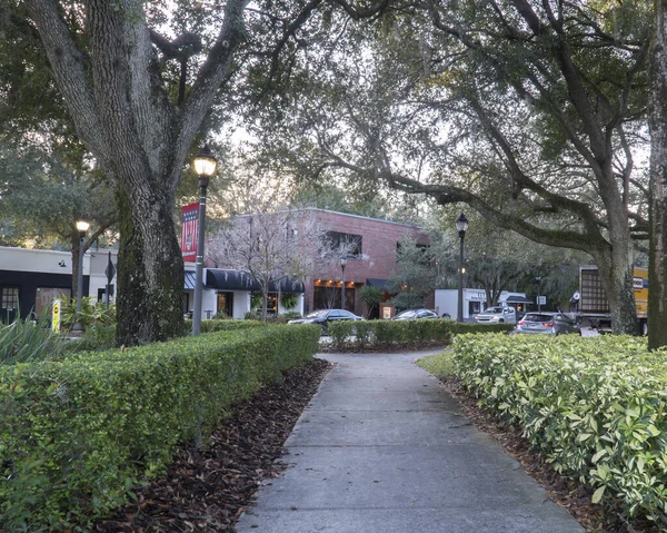 Das Stadtzentrum und die Stadt in windemere florida mit verschiedenen — Stockfoto