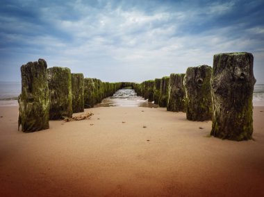 Eski ahşap direklerin