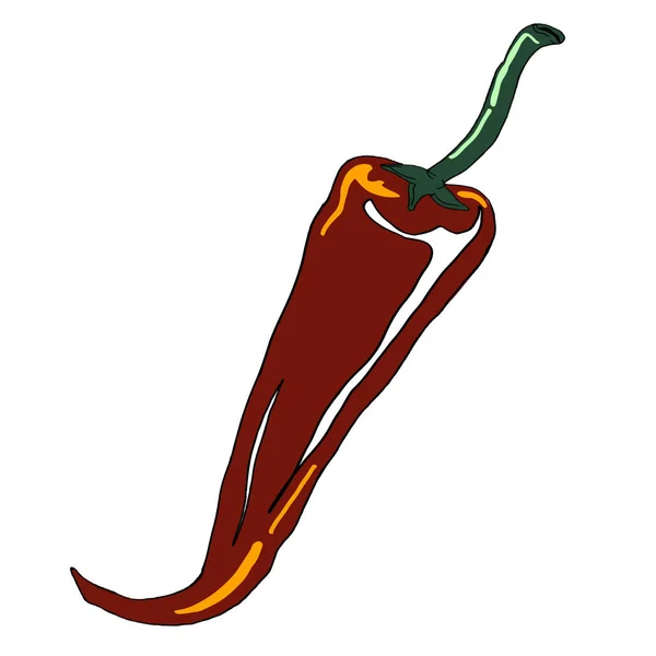 Ícone de pimenta vermelha — Fotografia de Stock