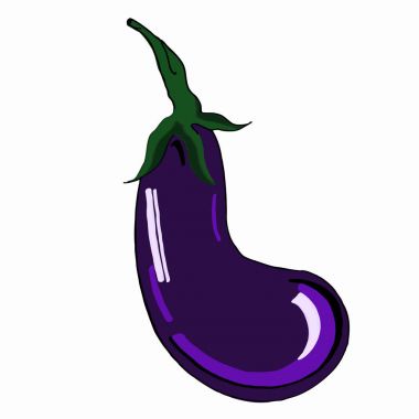 Patlıcan simgesi sebze yemek