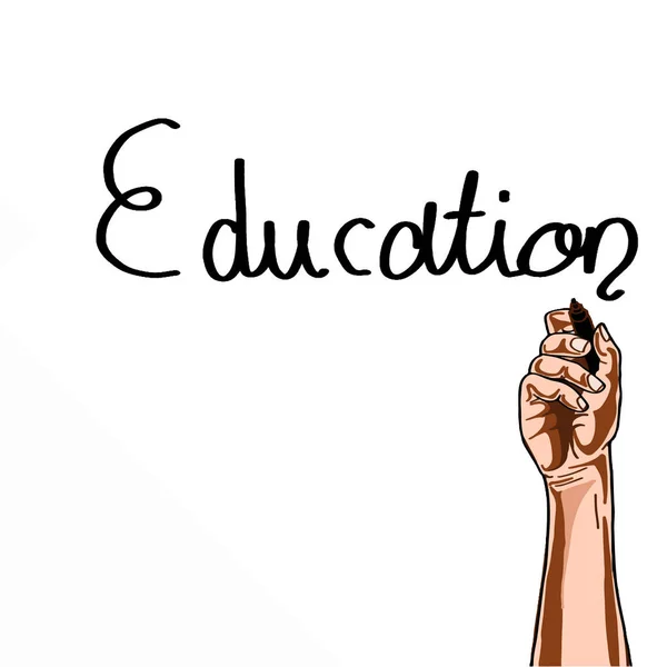 Handwriting with education text — Stock Photo, Image