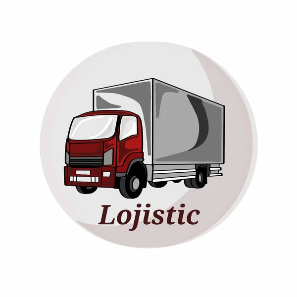 LKW-Ikone Gütertransport — Stockfoto