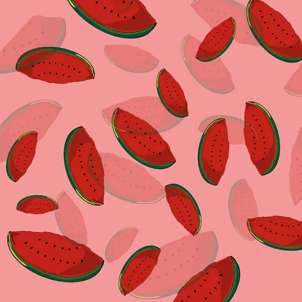 Vattenmelon bakgrund wallpapper frukt — Stockfoto