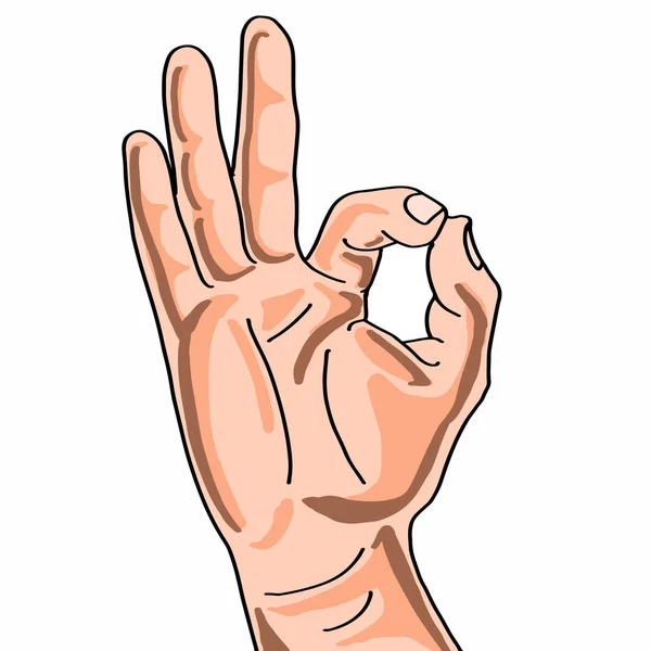 Hand sign perfect icon — Stock Photo, Image