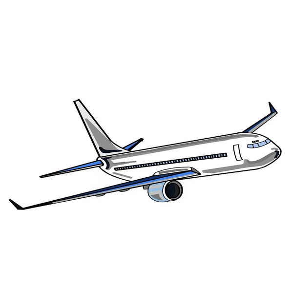 Passenger plane flying — Stock Photo, Image